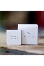 Vlinderkusjes Mini Troosttegeltje - Voor altijd in ons hart - 5,5 x 5,5 cm