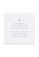 Vlinderkusjes Troosttegel - Huisje op de maan - 13 x 13