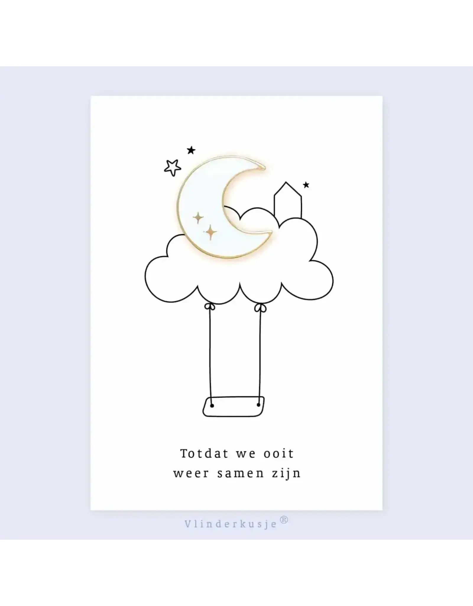 Vlinderkusjes Pin 'Huisje bij de maan'