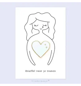 Vlinderkusjes Pin 'Knuffel voor je tranen'