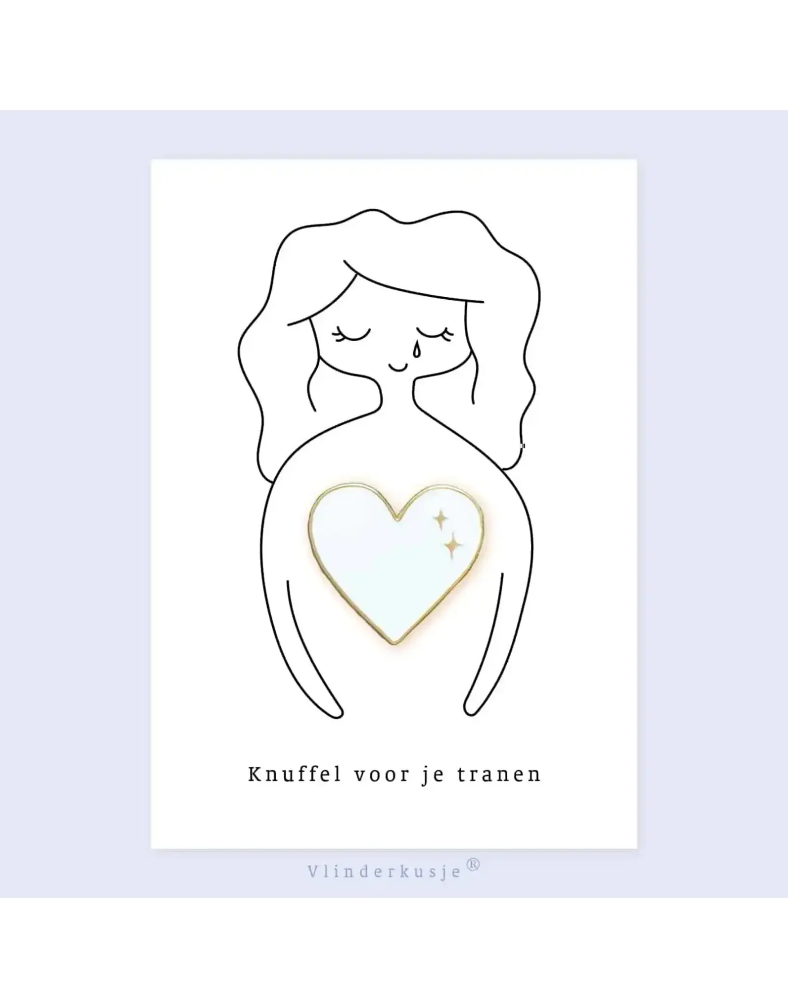 Vlinderkusjes Pin 'Knuffel voor je tranen'