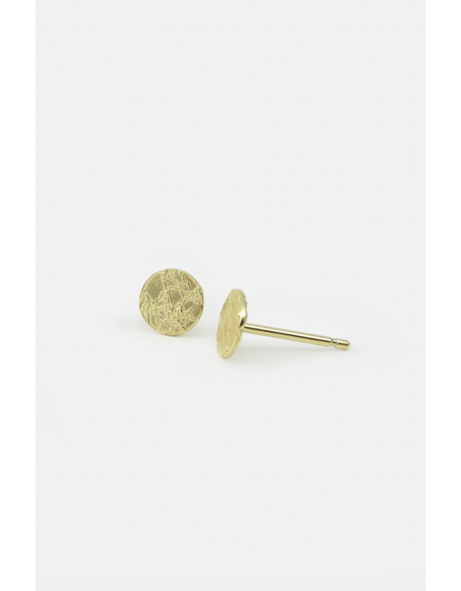 Studio MHL Oorbel MHL - Small Foil Disc, Ø 6mm - Goud - Verguld 18K