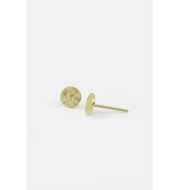 Studio MHL Oorbel MHL - Small Foil Disc, Ø 6mm - Goud - Verguld 18K