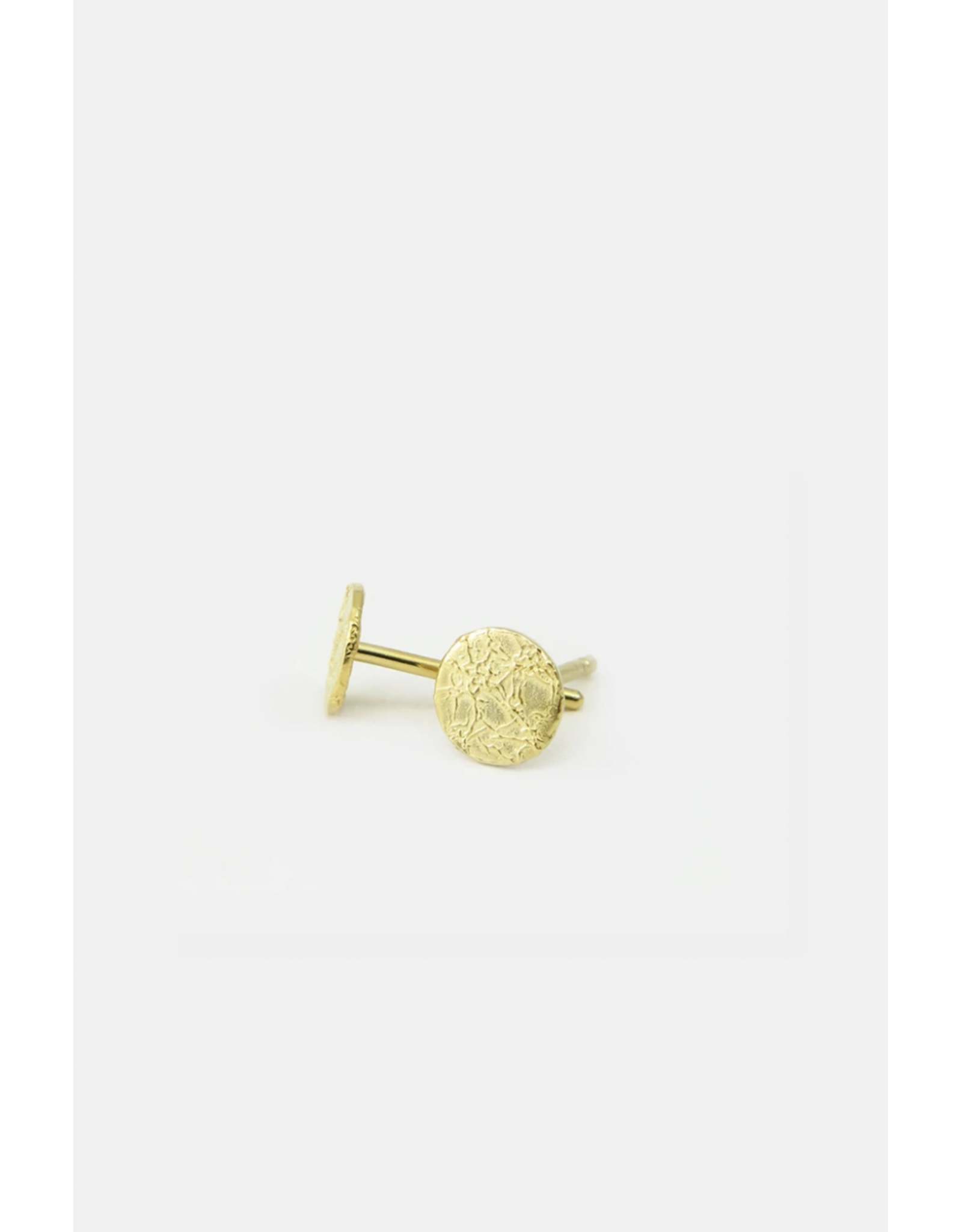 Studio MHL Oorbel MHL - Small Foil Disc, Ø 6mm - Goud - Verguld 18K