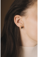 Studio MHL Oorbel MHL - Gehamerd Schijfje - 4mm - Zilver925