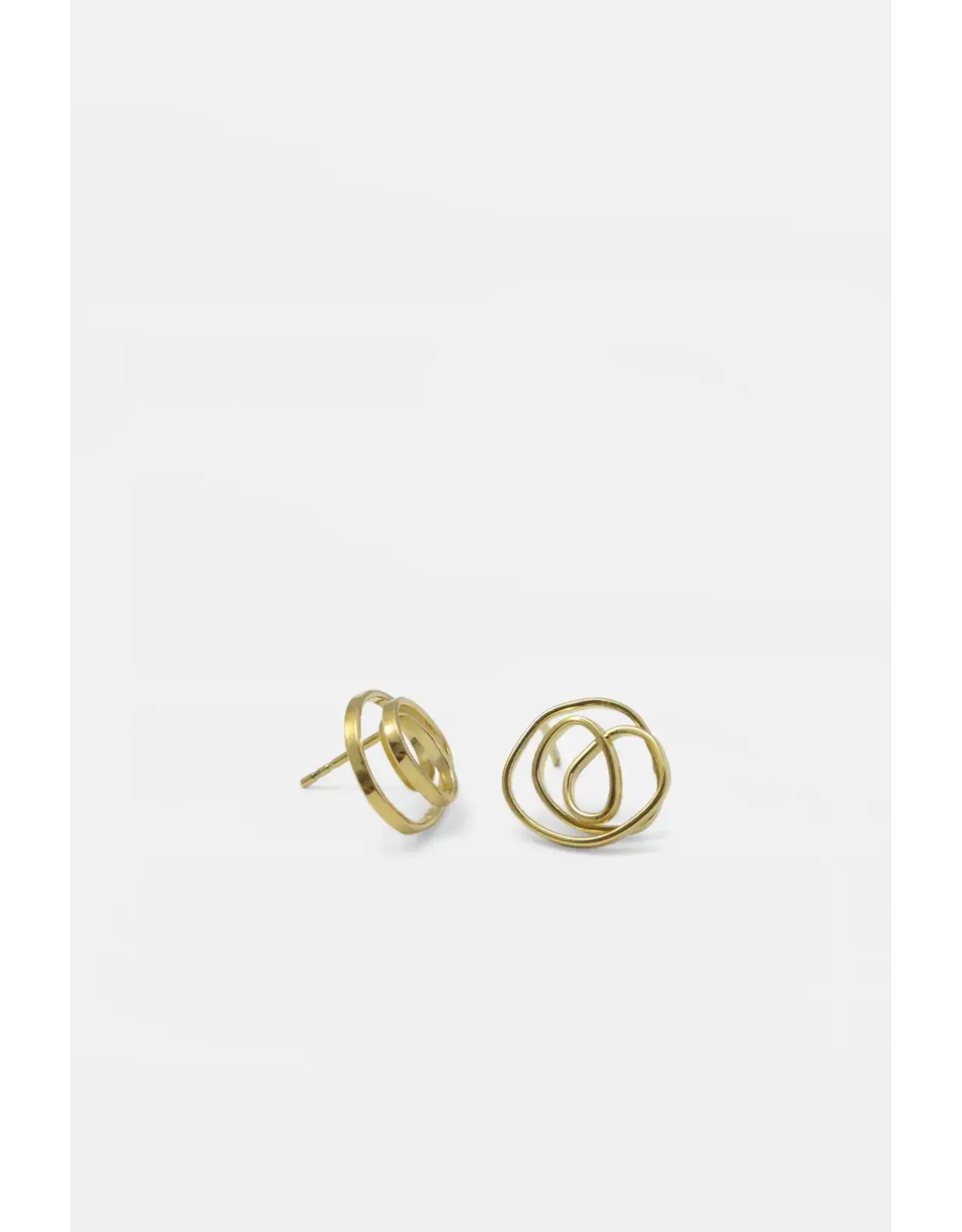 Studio MHL Oorbel MHL - Soft Scribble - Goud (Verguld 18K)