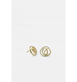 Studio MHL Oorbel MHL - Soft Scribble - Goud (Verguld 18K)