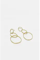 Studio MHL Oorbel MHL - Falling Hoops - Goud (Verguld 18K)