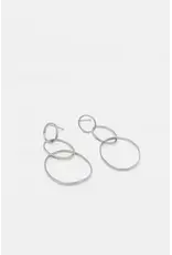 Studio MHL Oorbel MHL - Falling Hoops - Zilver 925