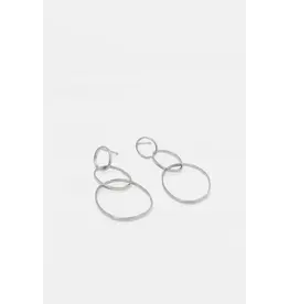 Studio MHL Oorbel MHL - Falling Hoops - Zilver 925