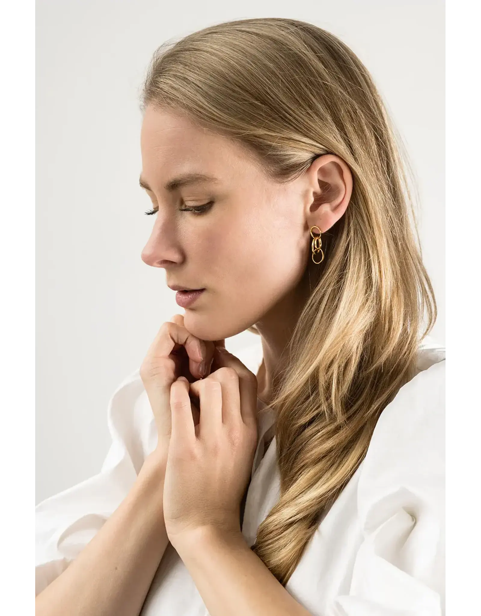 Studio MHL Oorbel MHL - A little quartet - Goud (Verguld 18K)