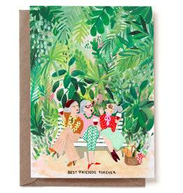 Reddish Design Wenskaart - Best Friends Forever - Dubbele kaart + Envelope