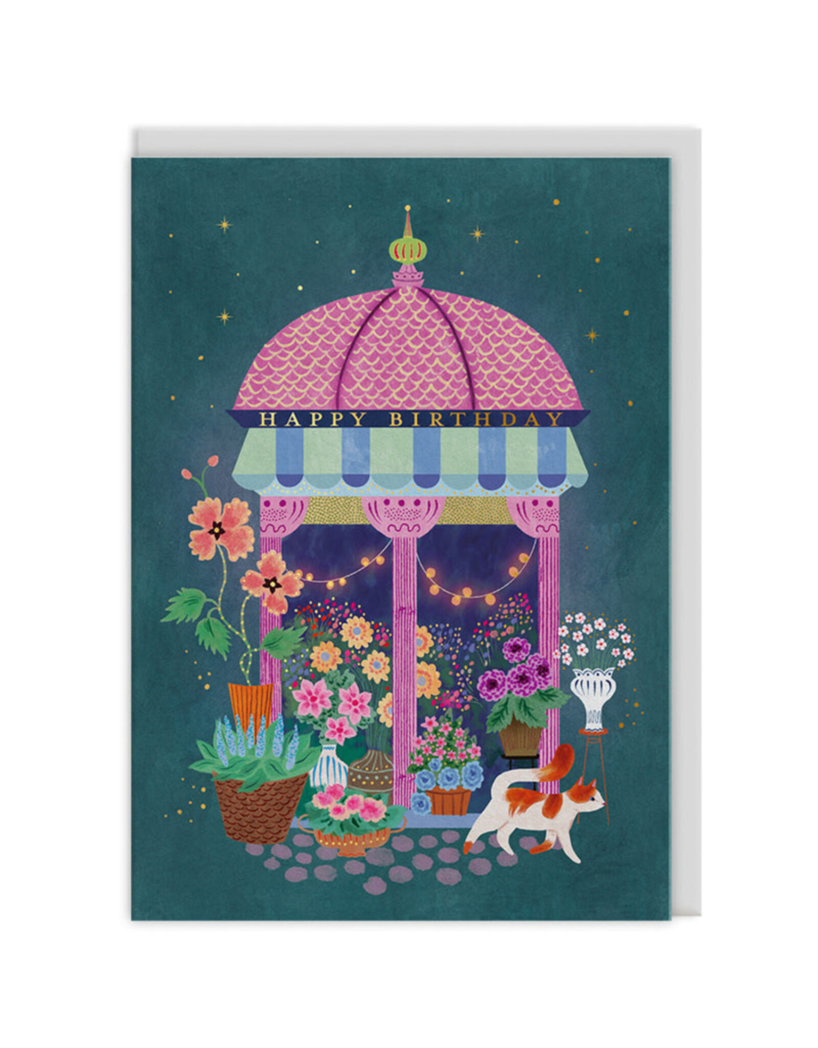 Ohh Deer Wenskaart - Flower Market - Dubbele kaart + Envelop