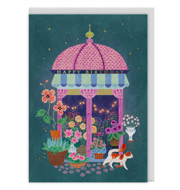 Ohh Deer Wenskaart - Flower Market - Dubbele kaart + Envelop