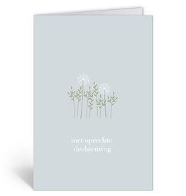 Deelneming Wenskaart - Paardenbloembollen - Dubbele kaart + Envelop