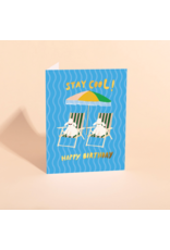 Carolyn Suzuki Goods Wenskaart - Cool Poodles - Dubbele kaart en Envelop