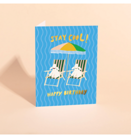 Carolyn Suzuki Goods Wenskaart - Cool Poodles - Dubbele kaart en Envelop