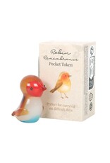 Don Estilo Doosje met Glazen Roodborstje - 6x3x4cm