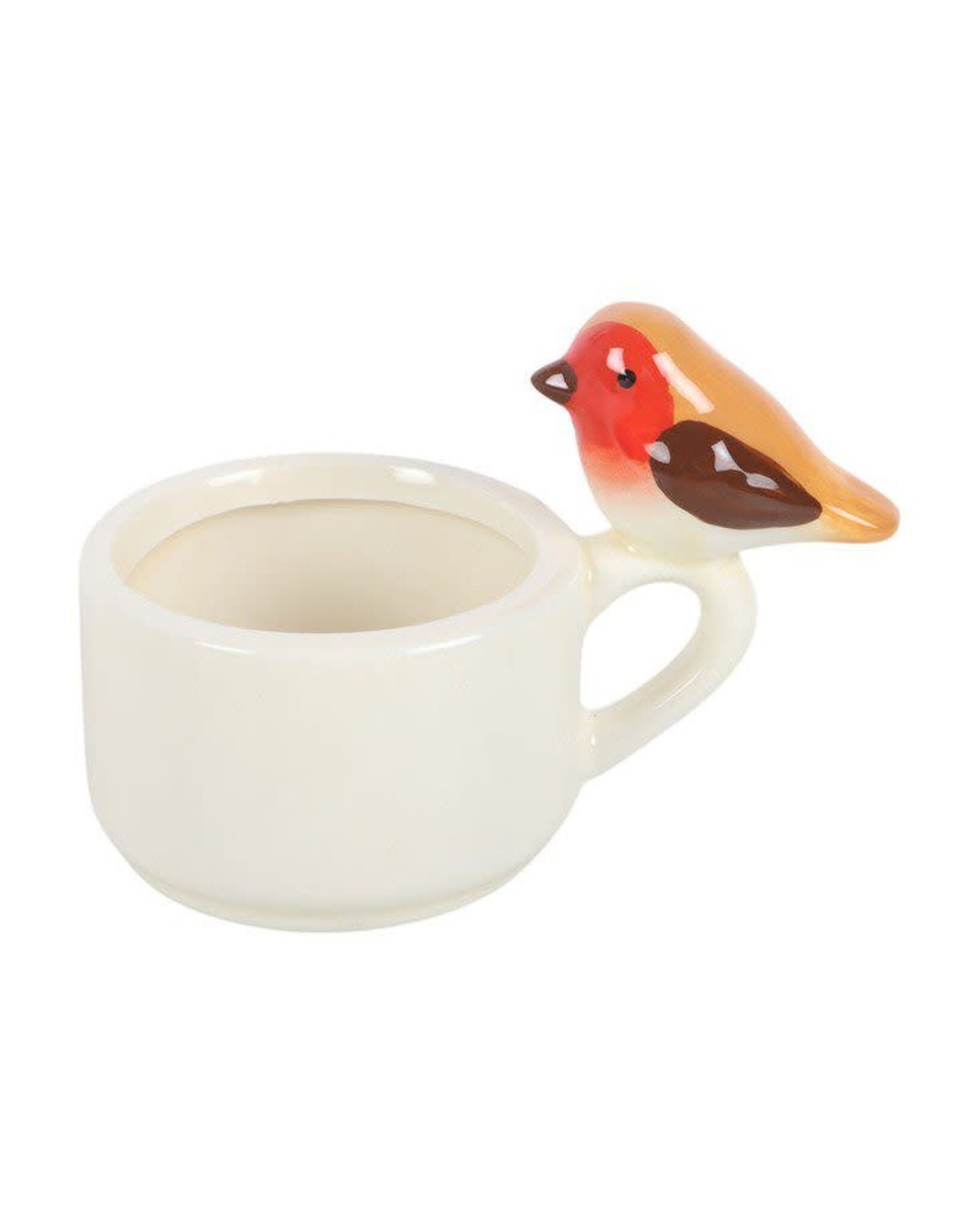 Don Estilo Theelichtje met Roodborstje - 6x9x5,5cm