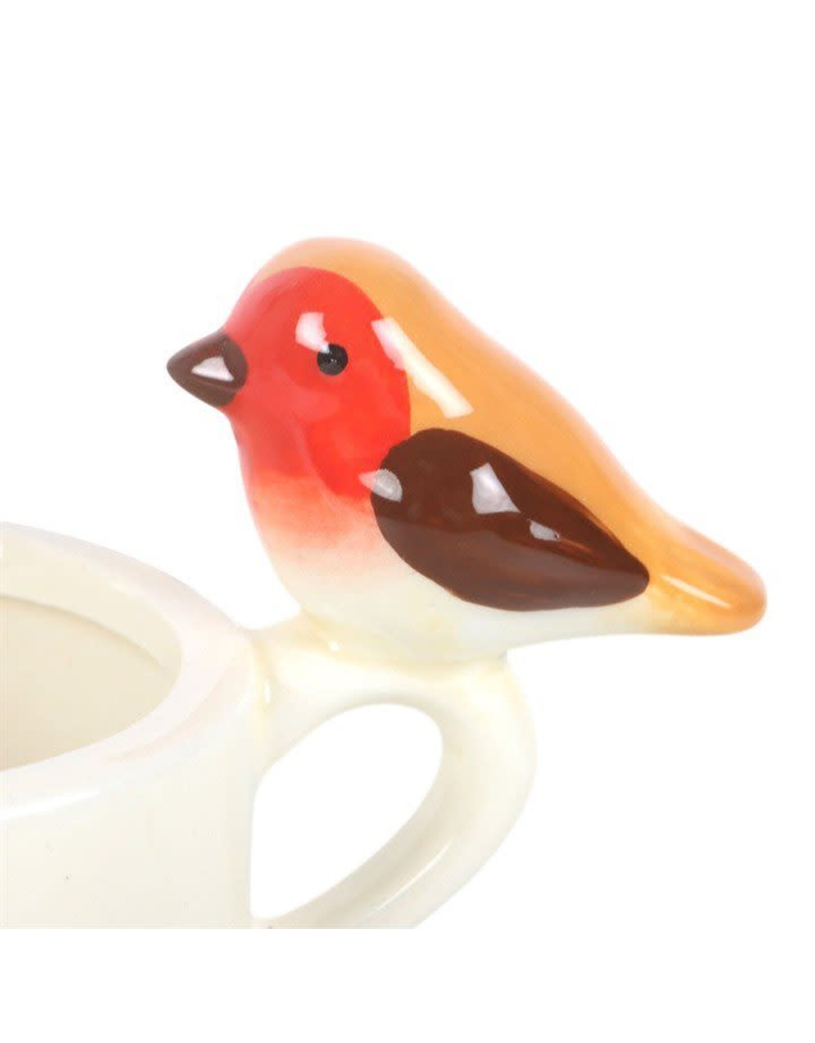 Don Estilo Theelichtje met Roodborstje - 6x9x5,5cm