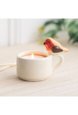 Don Estilo Theelichtje met Roodborstje - 6x9x5,5cm