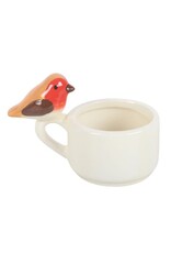 Don Estilo Theelichtje met Roodborstje - 6x9x5,5cm