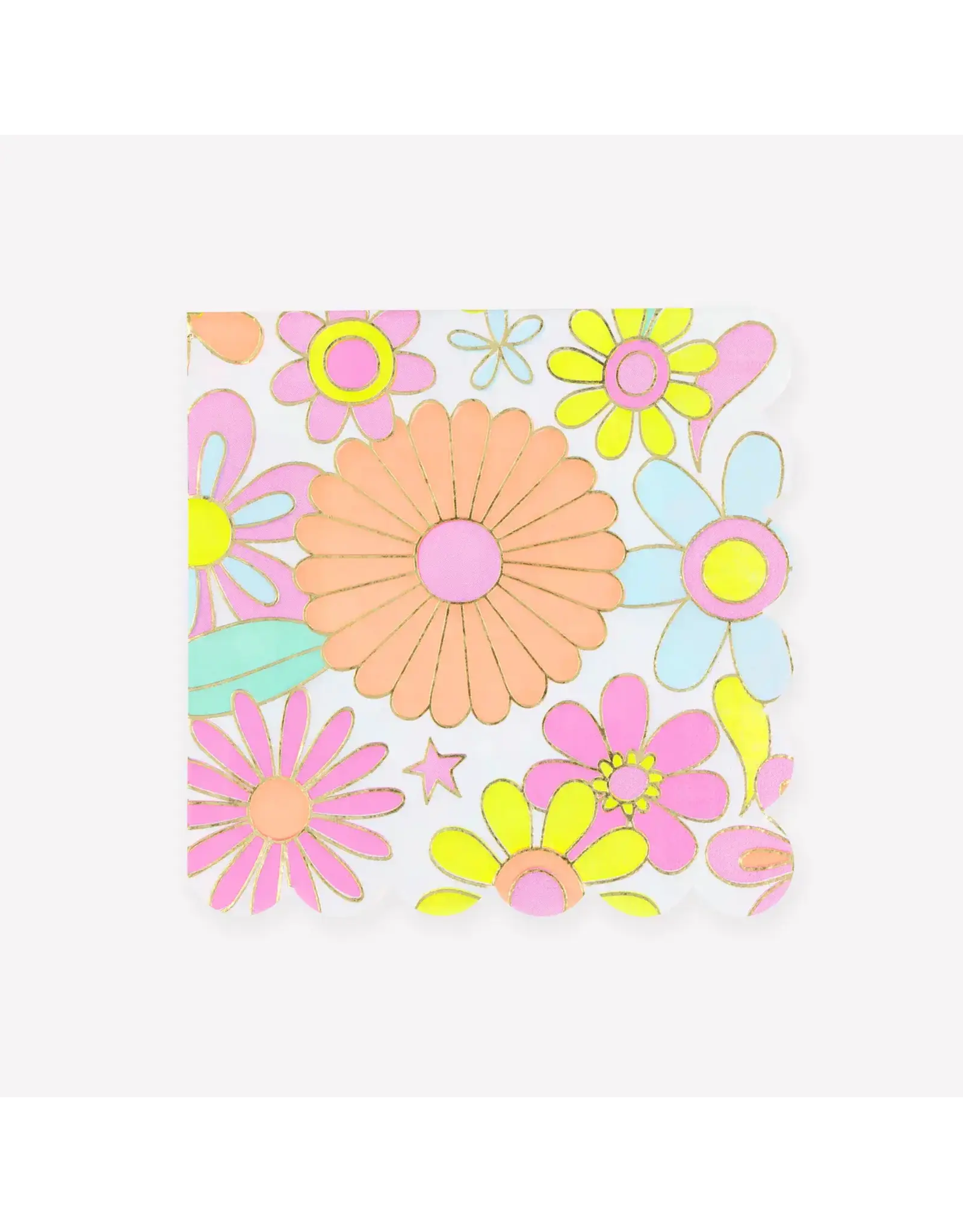 Meri Meri Servetten L - Flower Power - 16st
