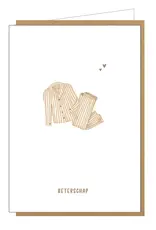 Studio Lin Wenskaart - Pyjama, Beterschap - Dubbele kaart + Envelop