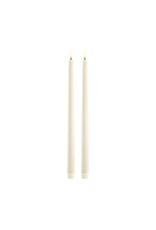Uyuni Led, Tafelkaarsen - Ivory - 2st - Ø2,3x32cm