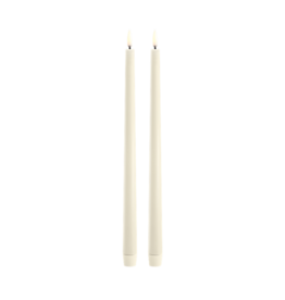 Uyuni Led, Tafelkaarsen - Ivory - 2st - Ø2,3x32cm