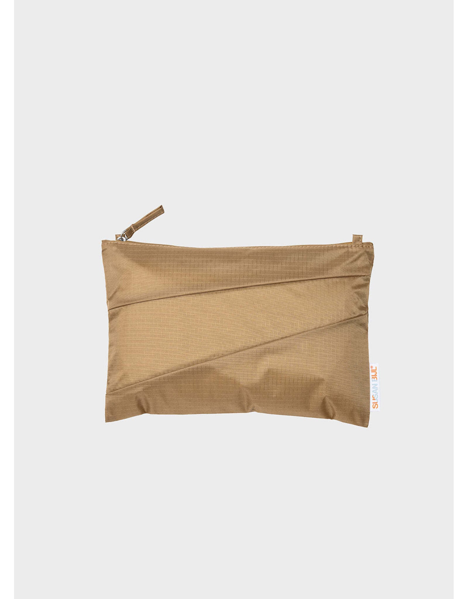 Susan Bijl Pouch M,  Mono Camel - 19 x 29cm