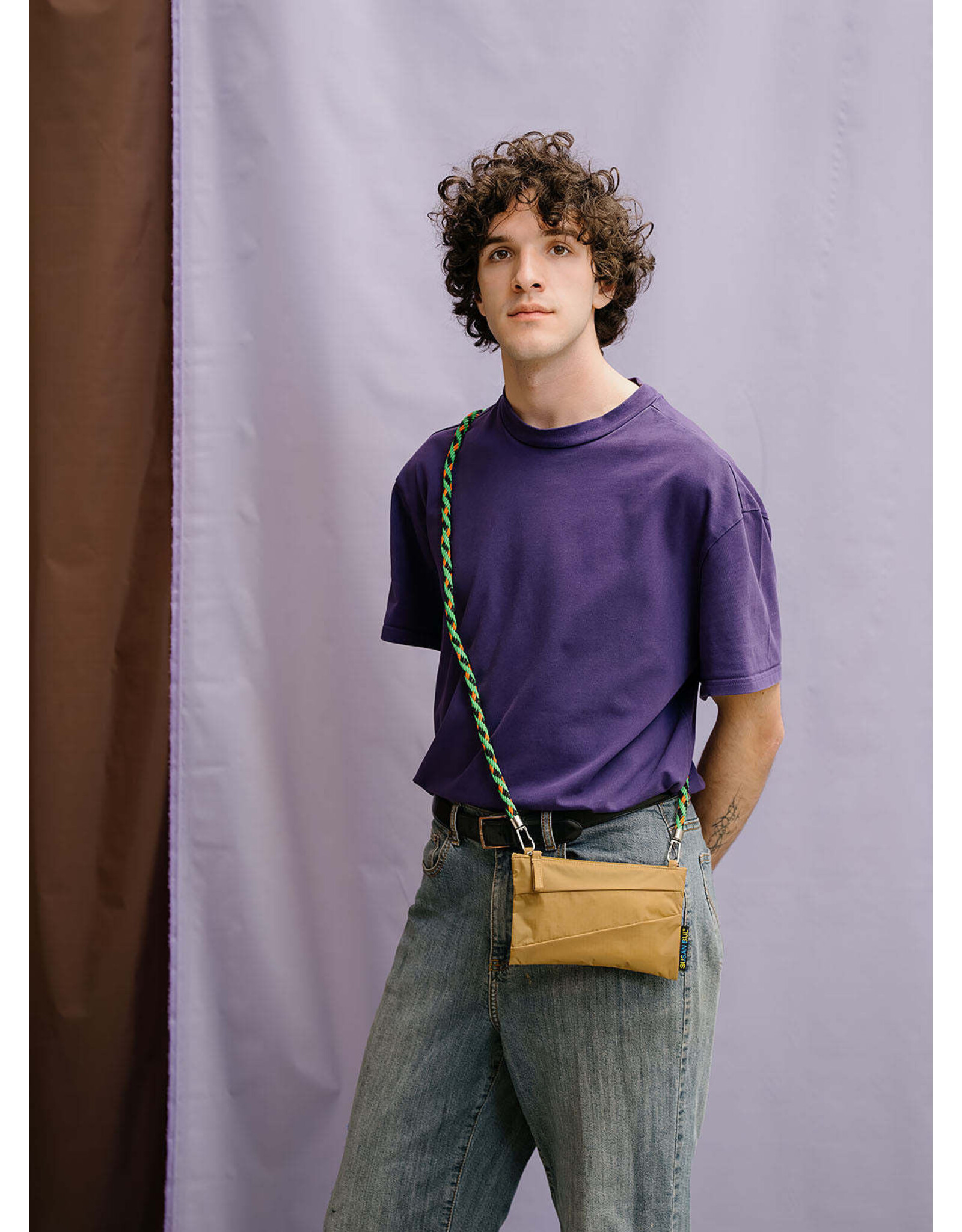 Susan Bijl Pouch S, Mono Camel - 19 x 13cm