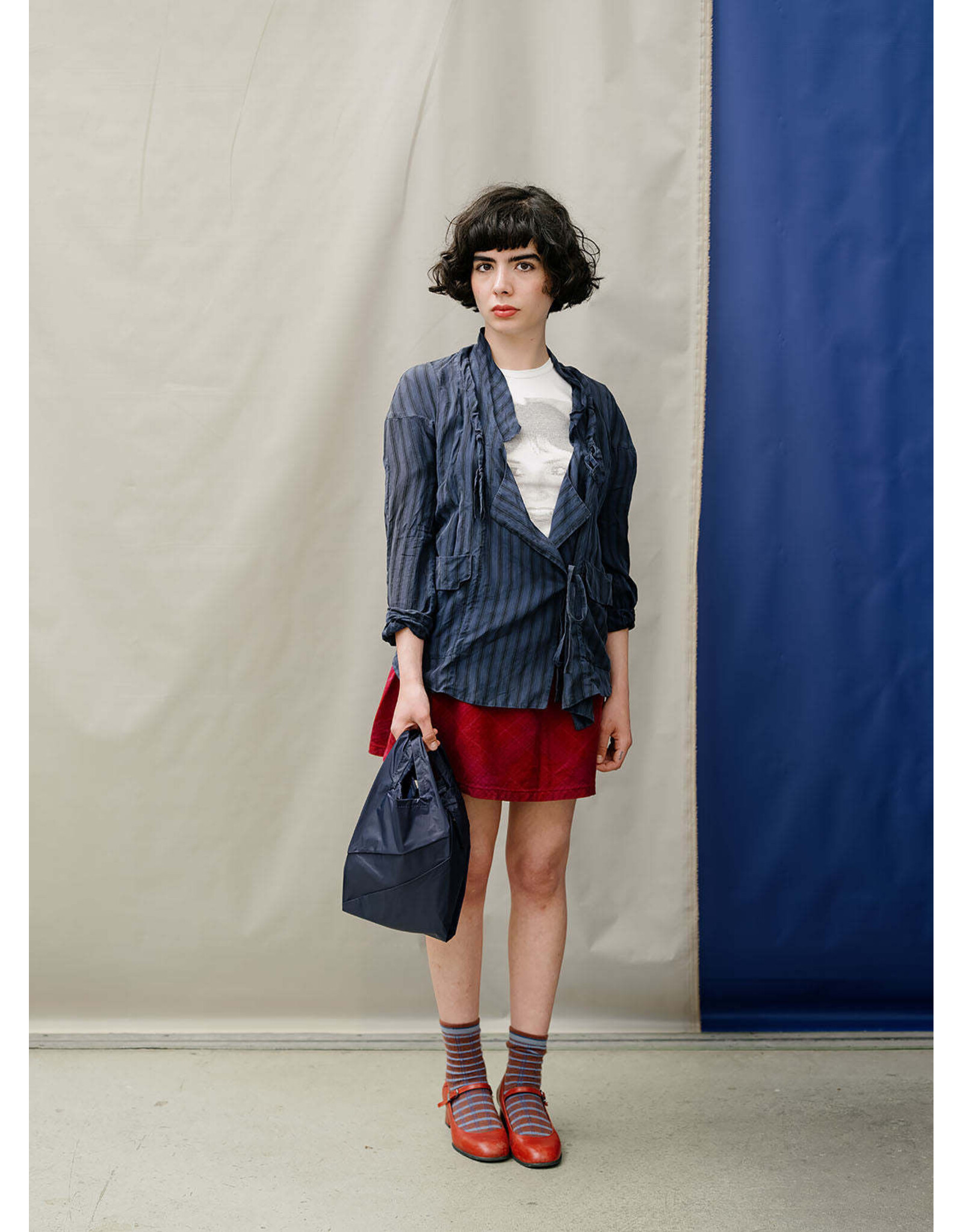 Susan Bijl Shopping bag S, Mono Water - 18 x 39 x 14,5cm