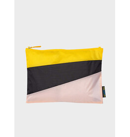 Susan Bijl Pouch L, Multi Black - 35 x 25cm