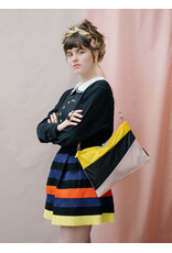 Susan Bijl Pouch L, Multi Black - 35 x 25cm