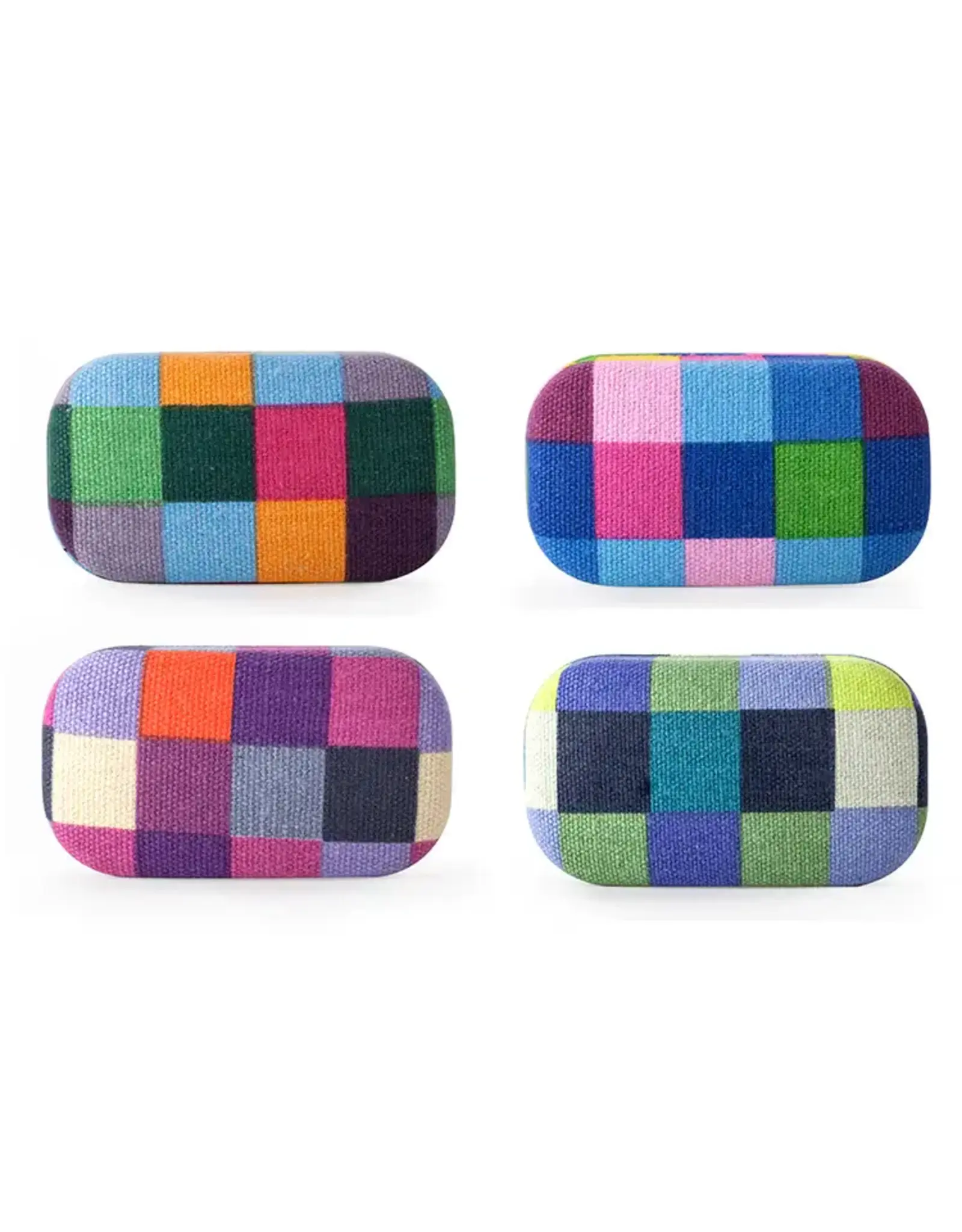 Kikkerland Geruite Travelcase - 8,4x4,8x3,1 cm
