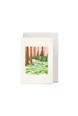 Petit Gramme Wenskaart - Trees - Dubbele kaart + Envelop