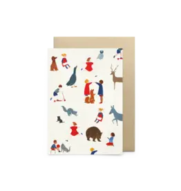 Petit Gramme Wenskaart - Récréation - Dubbele kaart + Envelop