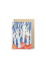 Petit Gramme Wenskaart - Baba Yaga - Dubbele kaart + Envelop