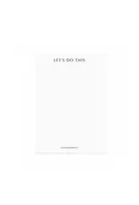 Eulenschnitt Notitieblokje A6 - Let's do this