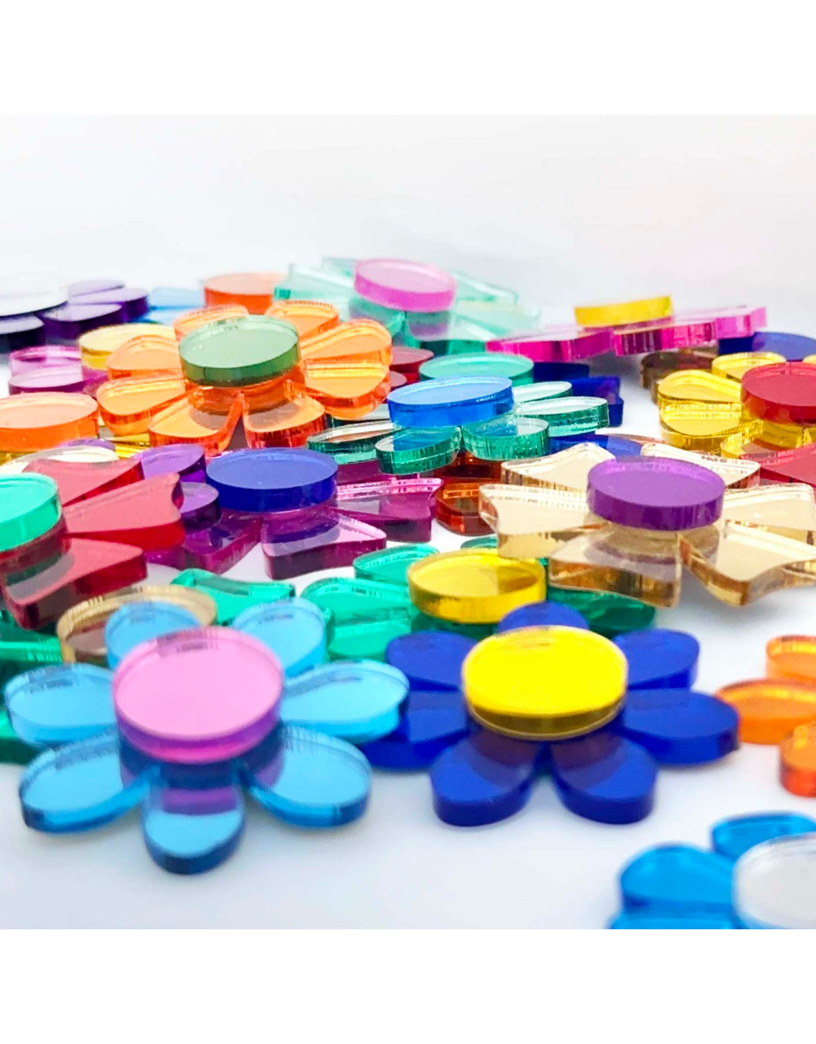 Mo Man Tai Magneet, Bloom - Ø 3,5cm - Per Stuk