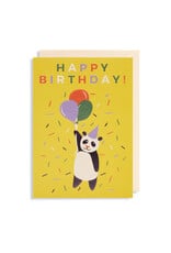 Naomi Wilkonson Wenskaart - Panda, Happy Birthday - Dubbele kaart + Envelop