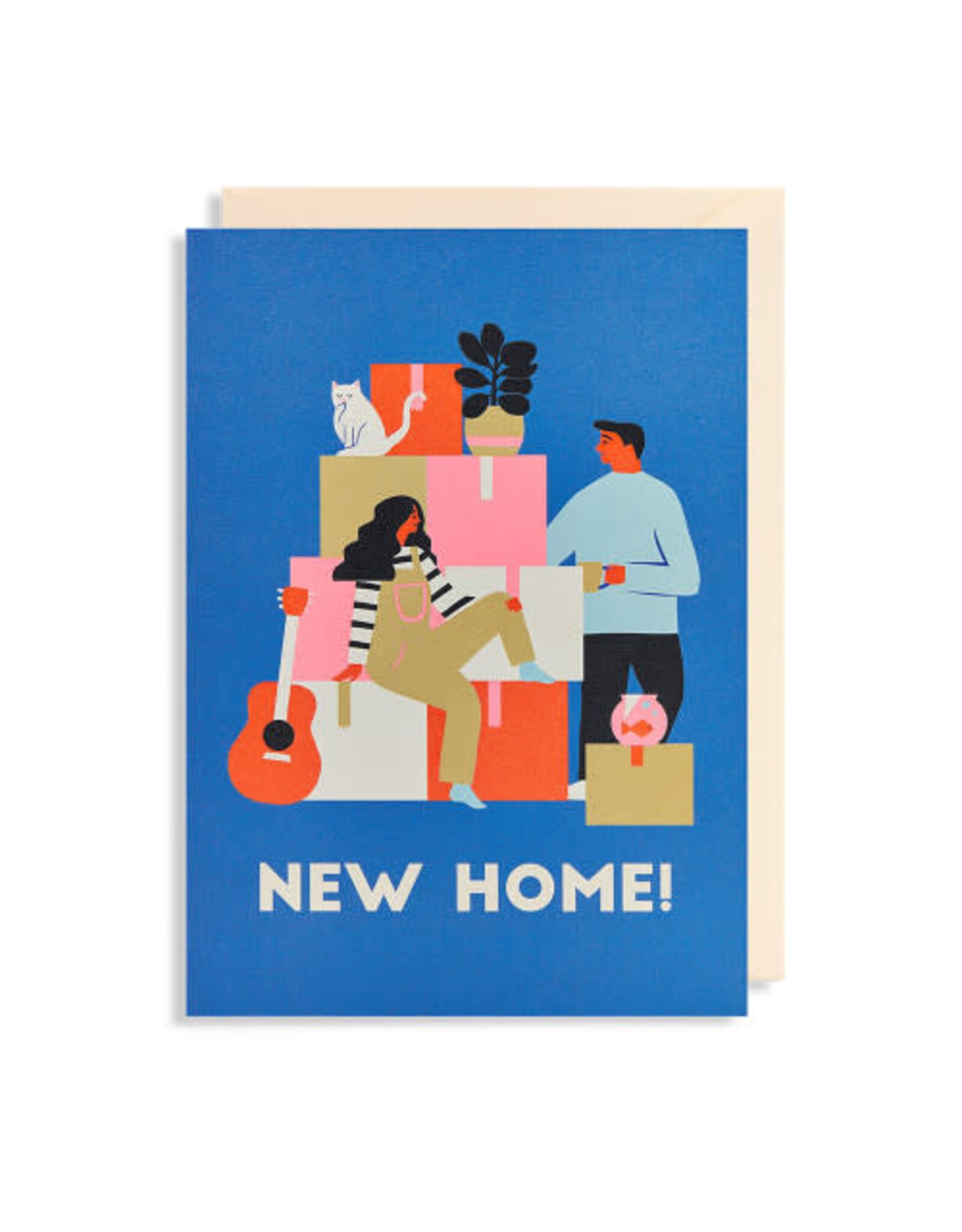 Naomi Wilkonson Wenskaart - New Home - Dubbele kaart + Envelop