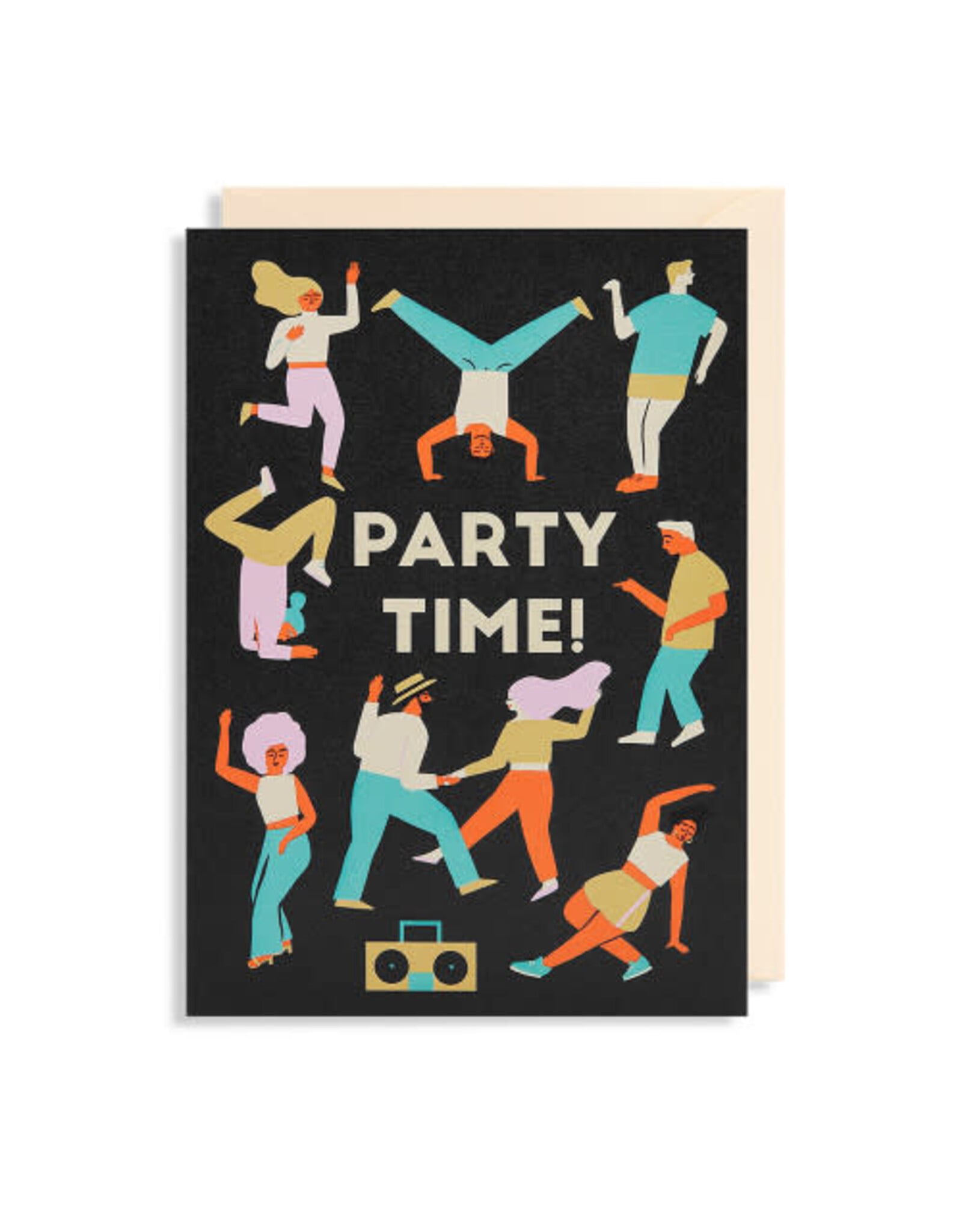 Naomi Wilkonson Wenskaart - Breakdance, Party Time - Dubbele kaart + Envelop