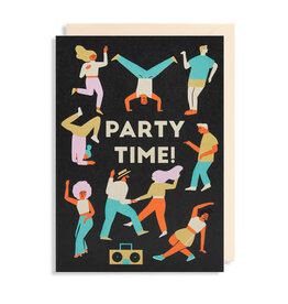 Naomi Wilkonson Wenskaart - Breakdance, Party Time - Dubbele kaart + Envelop