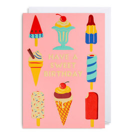 Naomi Wilkonson Wenskaart - Sweet Birthday - Dubbele kaart + Envelop