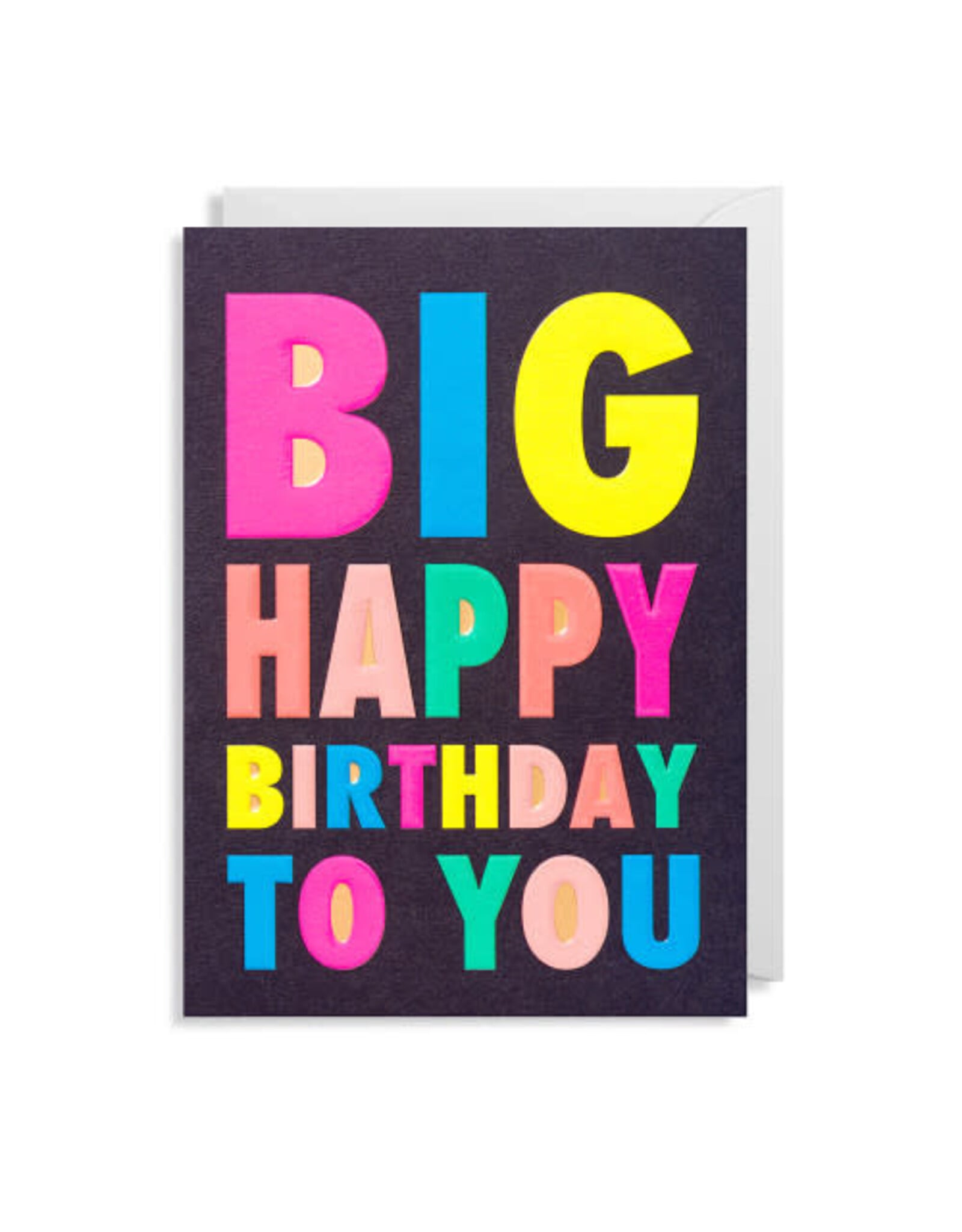 Postco Wenskaart - Big Happy Birthday to You - Dubbele kaart + Envelop