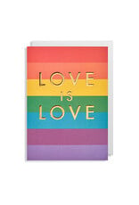 Postco Wenskaart - Love is Love - Dubbele kaart + Envelop