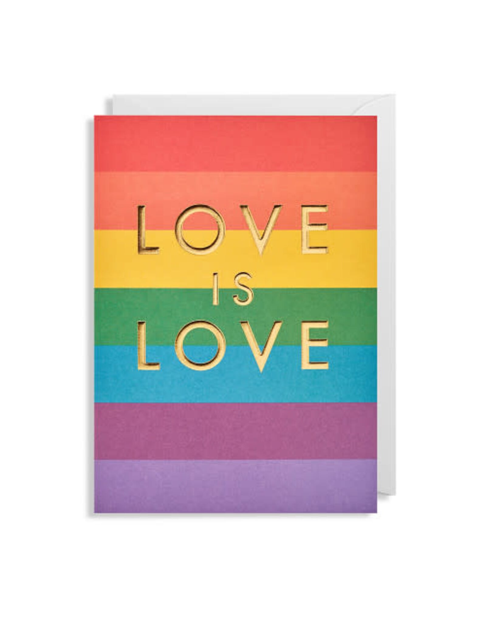Postco Wenskaart - Love is Love - Dubbele kaart + Envelop