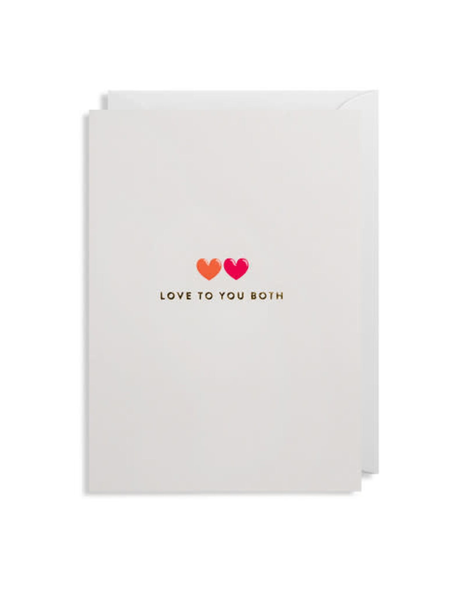 Postco Wenskaart - Love to you both - Dubbele kaart + Envelop